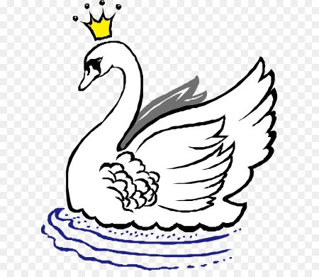 Лебедь стилизация