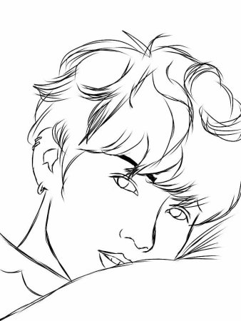 БТС лайн арт