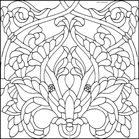 Витраж узор