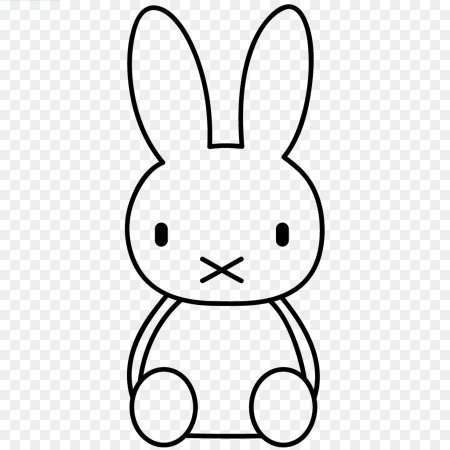 Зайчик контур