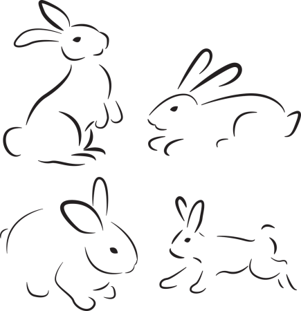Заяц рисунок