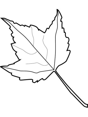 Листик рисунок