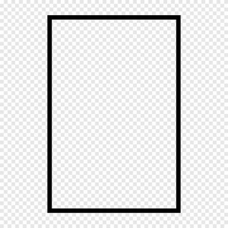 Квадрат белый с черным контуром