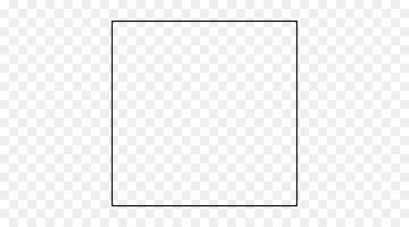 Контур квадрата на прозрачном фоне
