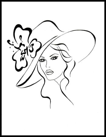 Девочка раскраска для детей