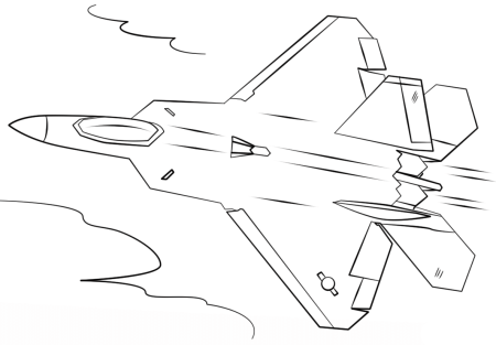 Раскраска самолет f16