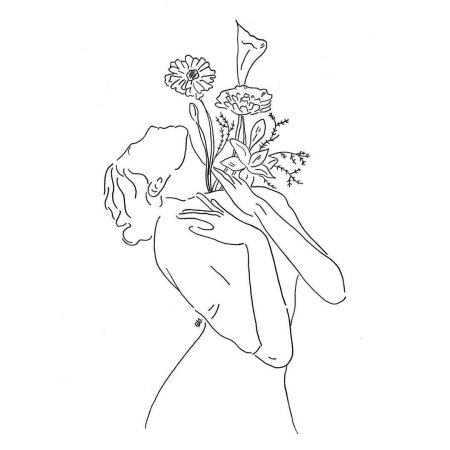 Тело человека контур спереди и сзади