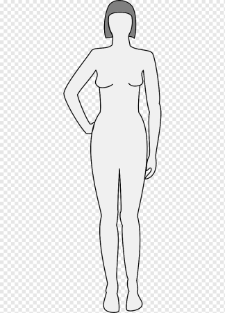 Силуэт тела человека