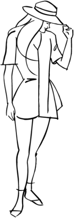 Мужской профиль силуэт