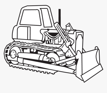 Трактор JCB раскраска
