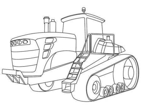 Трактор JCB раскраска