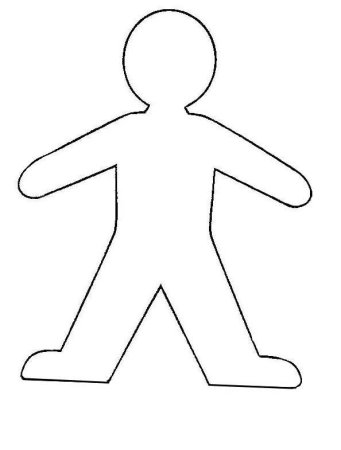 Трафарет человека