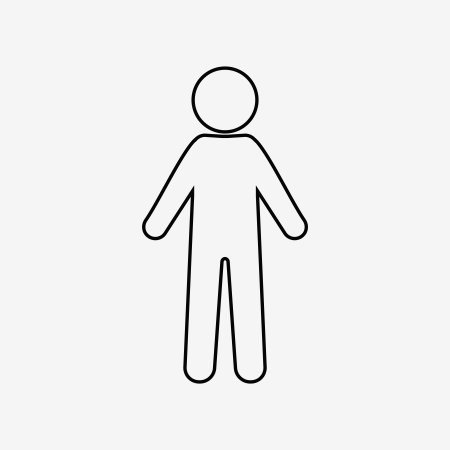 Шаблон человека для детей