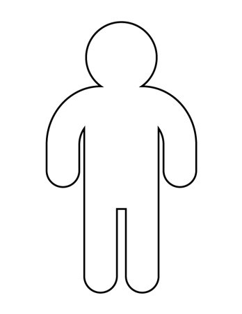 Человек схематично