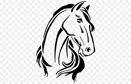 Лошадка контур