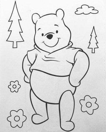 Винипух раскраска