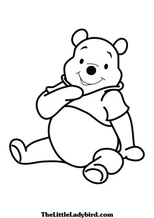 Раскраска вини пух и Пятачок