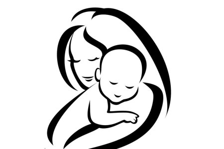 Монохромная вышивка детская