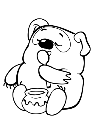 Раскраска "Винни-пух"