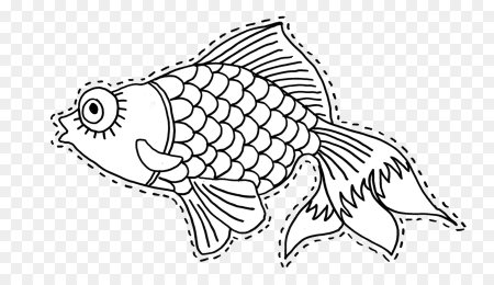 Рыбка телескоп раскраска