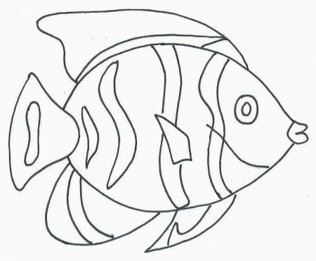 Трафарет "аквариумные рыбки"