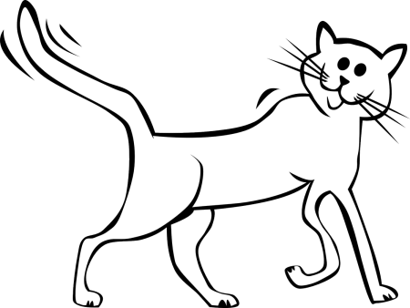 Кошка рисунок