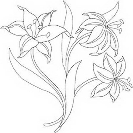 Трафарет цветы для вышивки