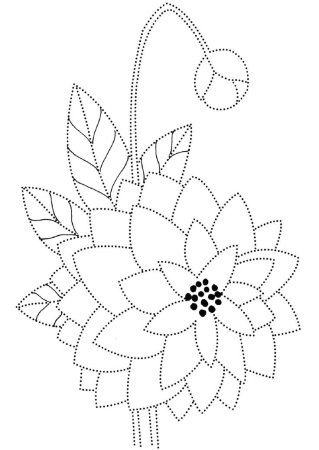 Эскиз орнамента для вышивания