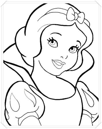 Шаблон Белоснежка для печати