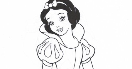 Диснеевские принцессы раскраска Белоснежка