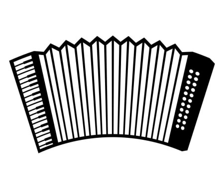 Гармонь раскраска