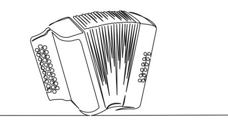 Аккордеон карандашом