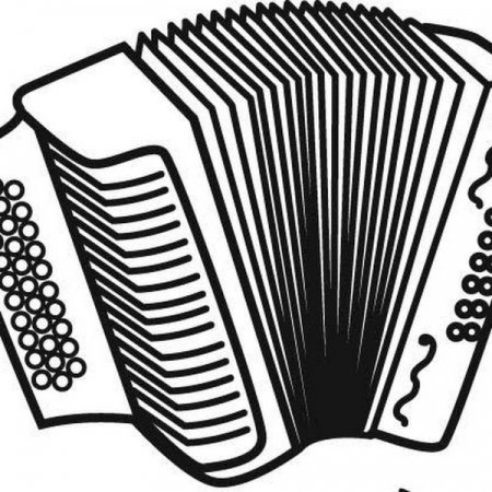 Баян раскраска