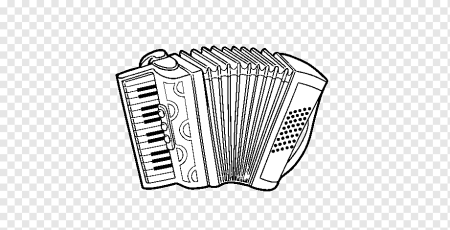 Аккордеон раскраска