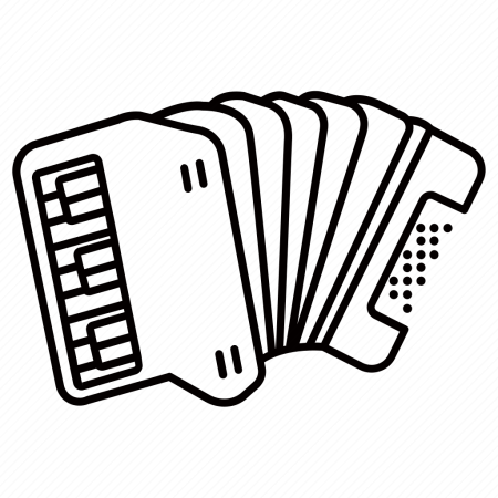 Гармонь черно белая