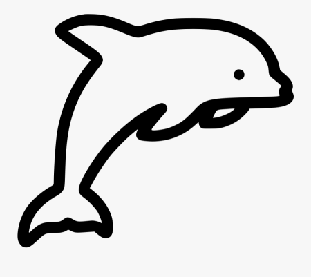 Дельфин чб