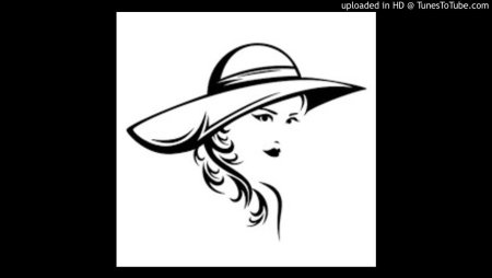 Дама в шляпе силуэт