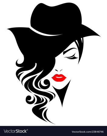 Силует оженщины в шляпе