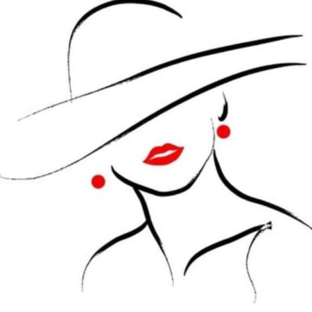 Женьщина в шляпе силует