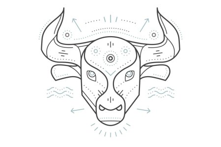 Телец легкие рисунки