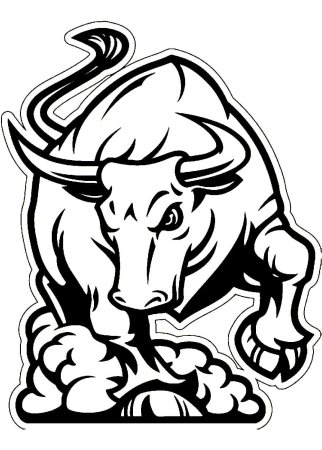 Наклейка бык