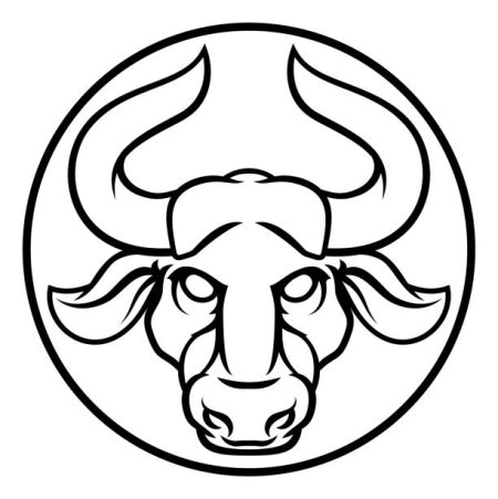 Телец раскраска