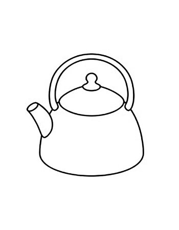 Посуда раскраска для детей