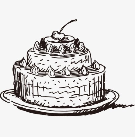 Тортик эскиз