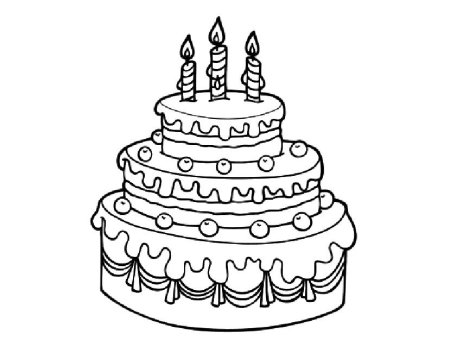 Тортик. Раскраска