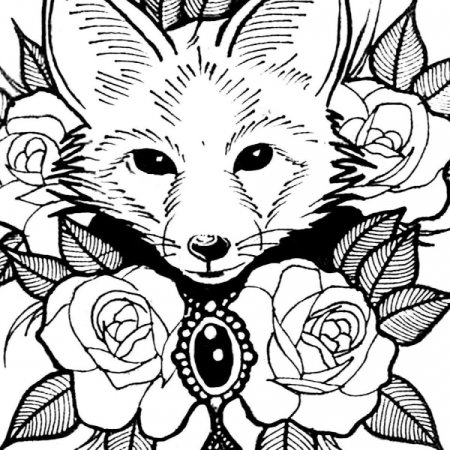 Цветы контур