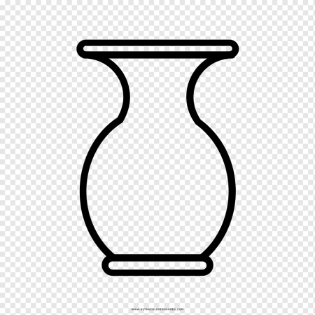 Трафарет вазы для цветов