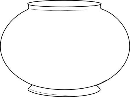 Ваза для цветов контур