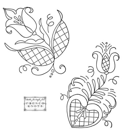 Якобинская вышивка крюил схемы