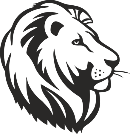 Силуэт головы Льва